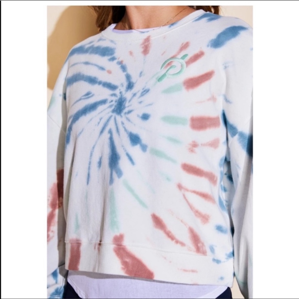 Peloton Tie Dye Cropped Sweatshirt